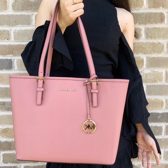 Michael Kors Pink tote trifold wallet SET - Picture 3 of 8